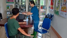 Trạm Y tế xã Việt Hồng hoạt động trở lại sau mưa lũ