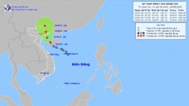 Áp thấp nhiệt đới giật cấp 9, gây mưa lớn ở Bắc Bộ và Bắc Trung Bộ