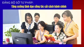 Đảng bộ Sở Tư pháp: Tăng cường lãnh đạo công tác cải cách hành chính 