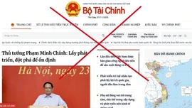 Cảnh báo giả mạo Cổng thông tin điện tử Bộ Tài chính để lừa đảo