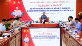Hội đồng Nhân dân tỉnh khảo sát việc triển khai nhiệm vụ phát triển kinh tế - xã hội tại xã Mậu A