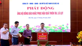 Xã Bắc Hà và Xuân Hòa phát động ủng hộ đồng bào bị ảnh hưởng bão lũ