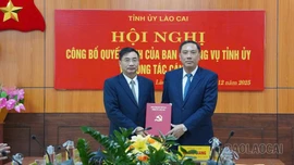 Công bố quyết định bổ nhiệm Chủ tịch Hội Nông dân tỉnh Lào Cai
