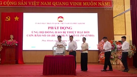 Xã Phúc Khánh và xã Liên Sơn phát động phong trào ủng hộ đồng bào bị thiệt hại do ảnh hưởng của bão số 10, 11