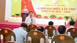 Tổng duyệt chương trình Đại hội Đại biểu lần thứ I, Đảng bộ xã Yên Bình, nhiệm kỳ 2025 - 2030