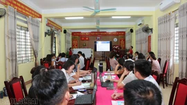 Hội Chữ thập đỏ tỉnh Lào Cai tổ chức tập huấn "Trường học an toàn"