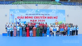 Bế mạc Giải Bóng chuyền hơi nữ tỉnh Lào Cai năm 2026