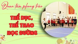 Quan tâm phong trào thể dục, thể thao học đường