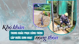 Khó khăn trong khắc phục công trình cấp nước sinh hoạt nông thôn