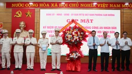 Phường Cam Đường kỷ niệm 80 năm Ngày truyền thống Công an nhân dân và 20 năm Ngày hội Toàn dân bảo vệ an ninh Tổ quốc