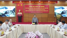 Bí thư Trung ương Đảng Trần Lưu Quang làm việc với tỉnh Lào Cai và Yên Bái về công tác chuẩn bị vận hành hệ thống chính quyền địa phương hai cấp