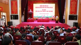 Đoàn đại biểu Quốc hội tỉnh tiếp xúc cử tri tại khu vực cụm xã Bát Xát