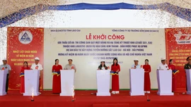 Khởi công Gói thầu số 8 thuộc khu logistic (dịch vụ hậu cần) Kim Thành – Bản Vược