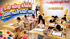 Lớp học năng khiếu - chắp cánh cho ước mơ nghệ thuật của các em nhỏ 