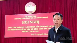 Cử tri tổ dân phố Tuy Lộc nhất trí cao giới thiệu 2 đại biểu ứng cử đại biểu HĐND các cấp