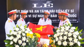 Phường Nam Cường tổ chức truy điệu và an táng hài cốt liệt sĩ