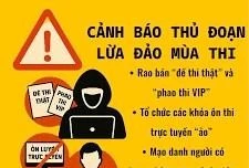 Cảnh giác trước thủ đoạn lừa đảo "bao đỗ", "nâng điểm", "can thiệp kết quả thi"