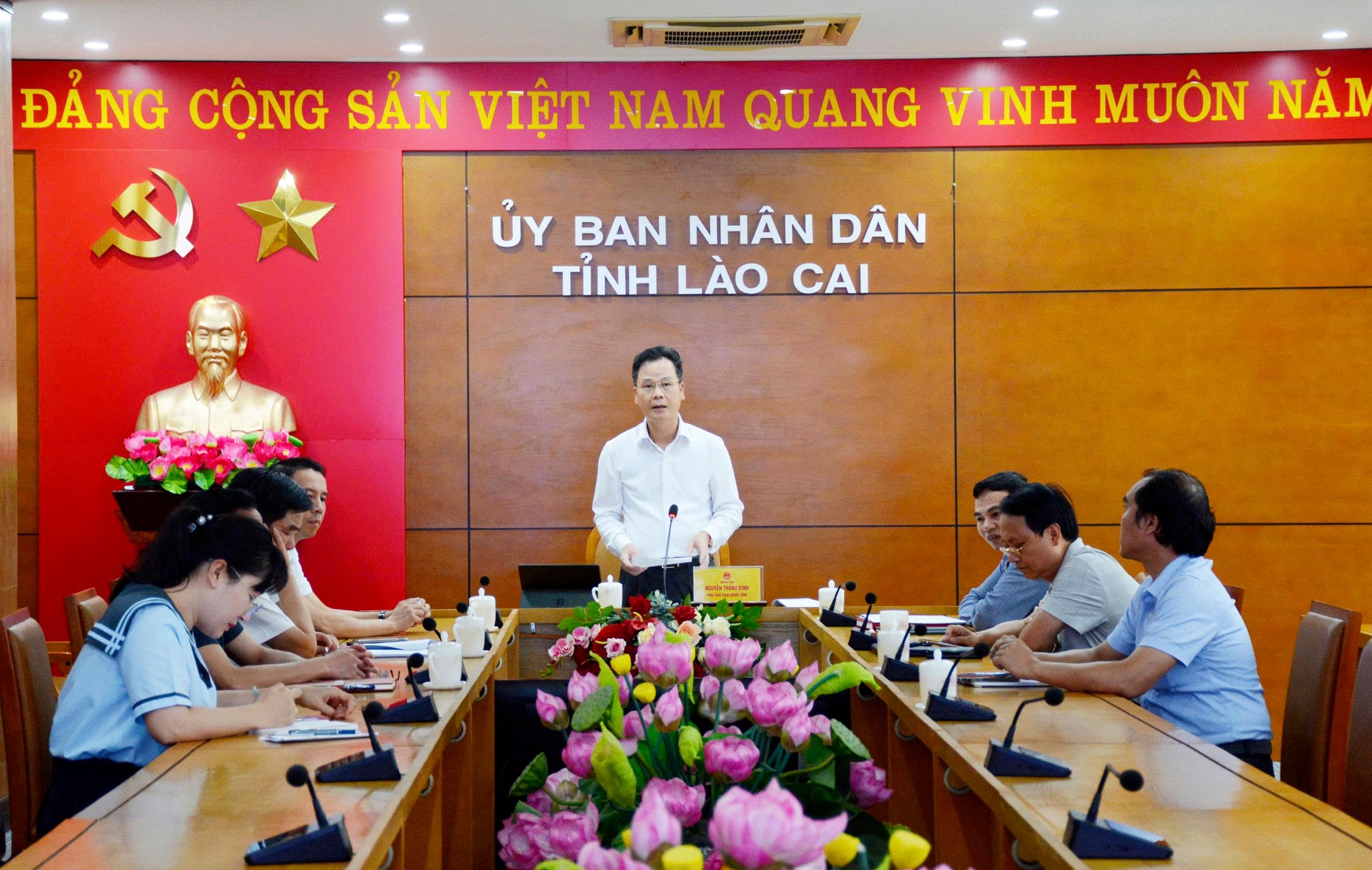 Quang cảnh tại điểm cầu tỉnh Lào Cai. z6644392434191-3fde0b508dd699b1acce8aba3cd2bc45.jpg