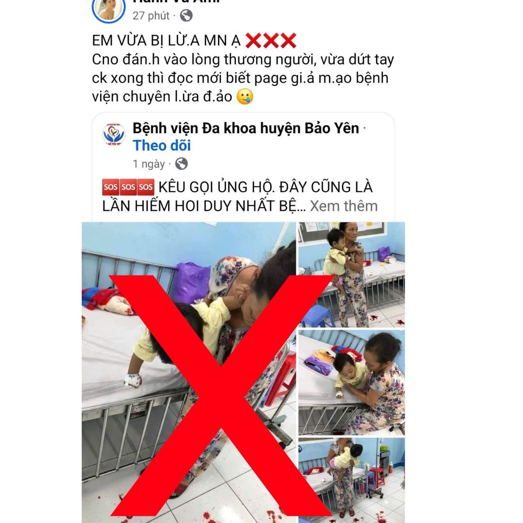 Một tài khoản facebook cảnh báo đến cộng đồng sau khi chuyển khoản ủng hộ. ban-sao-cua-blc-bai-thuc-hanh.jpg