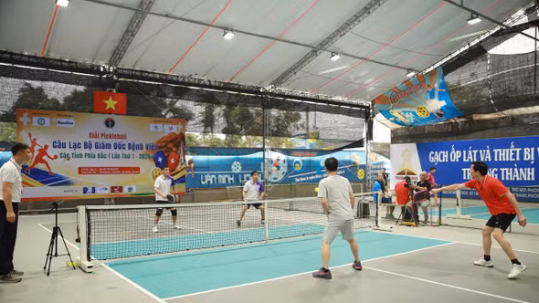 Sôi nổi Giải Pickleball Câu lạc bộ Giám đốc bệnh viện các tỉnh phía Bắc năm 2026