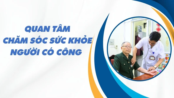 Quan tâm chăm sóc sức khỏe người có công