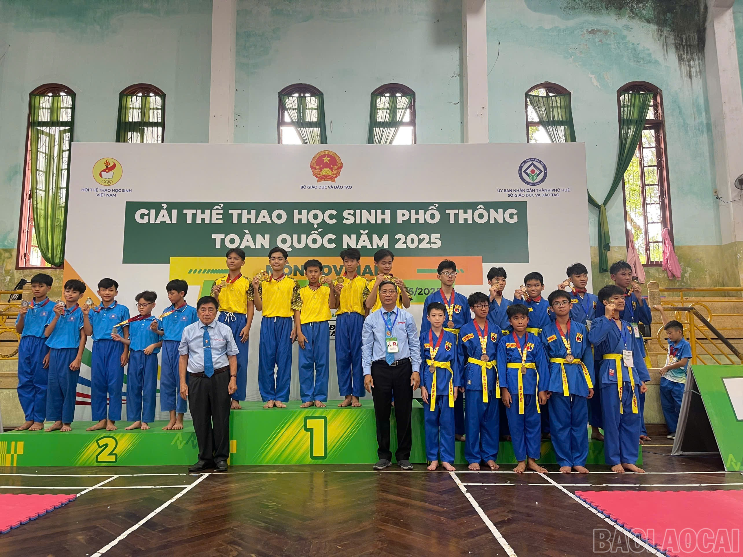 Vovinam Lào Cai giành Huy chương Đồng nội dung quyền đồng đội nam THCS. baolaocai-br_z6706591290723-a22fb067a6ca733e94fa7c0a40474b21.jpg