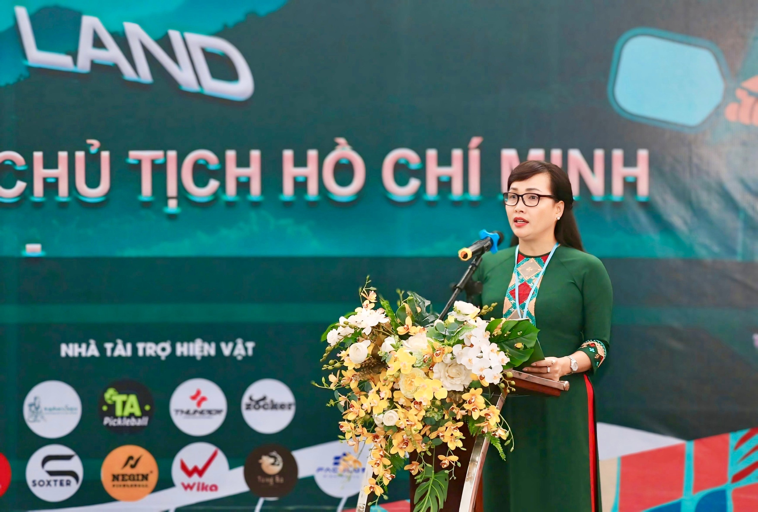 Bà Nguyễn Thị Hải Anh, Giám đốc Sở Văn hóa, Thể thao và Du lịch phát biểu khai mạc. z6629892396940-b32ff3bfe9e3ff53ed3ff32ae2ca32df.jpg