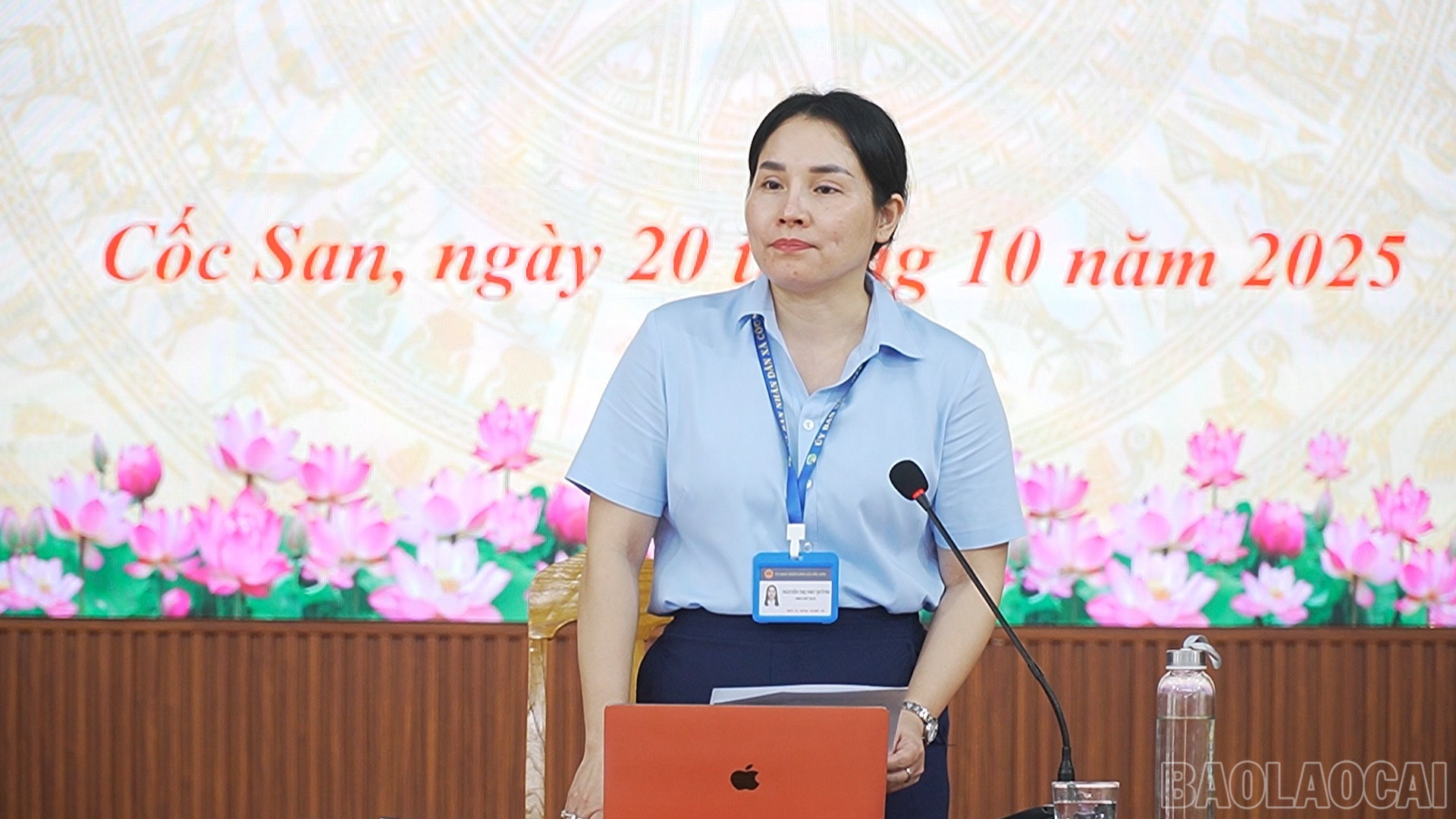Đồng chí Nguyễn Thị Như Quỳnh - Phó Chủ tịch UBND xã Cốc San thông qua kế hoạch tổ chức các hoạt động văn hóa, thể thao cuối năm 2025. baolaocai-br_1103-modelisation-3d-palais-bac-ha-youtube00-06-58-03still026.jpg
