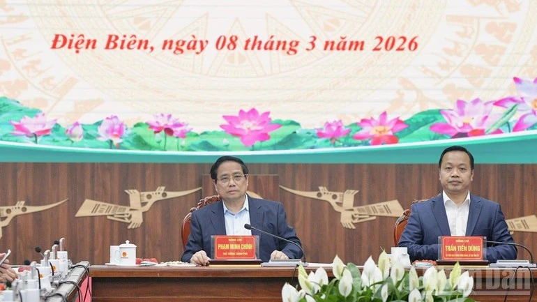 Thủ tướng Phạm Minh Chính cho ý kiến chỉ đạo về phương hướng phát triển thời gian tới của tỉnh Điện Biên.