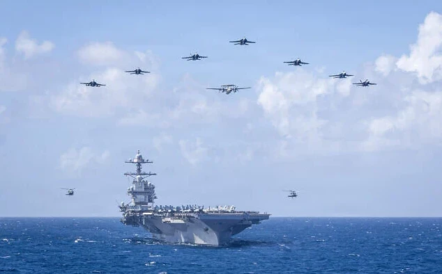 Tàu sân bay lớp Ford USS Gerald R. Ford đã tiến vào Địa Trung Hải.