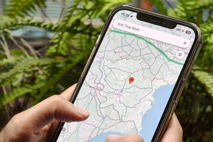 Ứng dụng bản đồ Google Maps vẫn hiển thị thông tin về tỉnh Thái Bình cũ, dù tỉnh này đã sáp nhập vào Hưng Yên từ 1/7/2025.