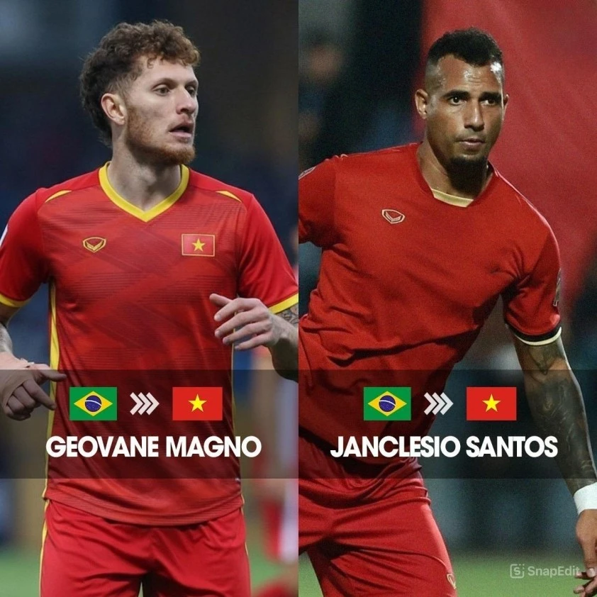 Geovane và Janclesio đang chờ đợi hoàn tất các thủ tục nhập tịch.