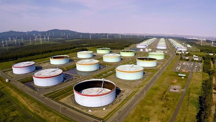 Một cơ sở dự trữ dầu quốc gia tại tỉnh Aomori - Nhật Bản.