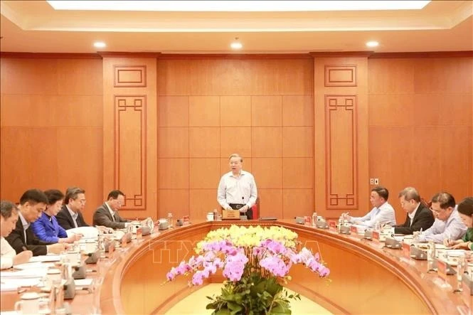 Tổng Bí thư Tô Lâm chủ trì buổi làm việc với Văn phòng Trung ương Đảng và các cơ quan tham mưu.