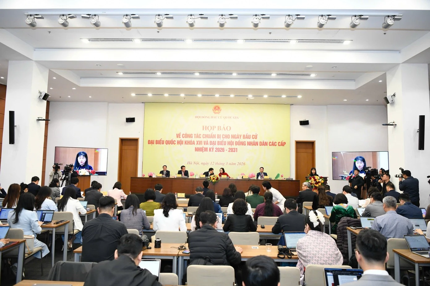 Quang cảnh buổi họp báo. Ảnh: Như Ý