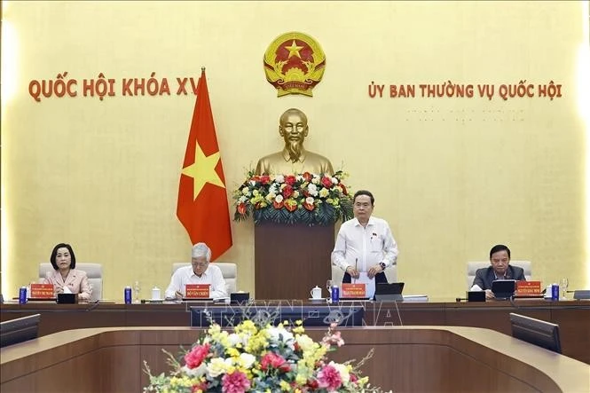 Chủ tịch Quốc hội Trần Thanh Mẫn phát biểu.