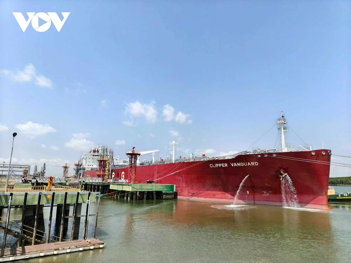 Tổng công ty Khí Việt Nam (PV GAS) đón tàu Clippver Vanguard mang gần 38.000 tấn khí dầu mỏ hóa lỏng (LPG) từ Australia cập cảng Thị Vải hôm, ngày 20-3-2026.
