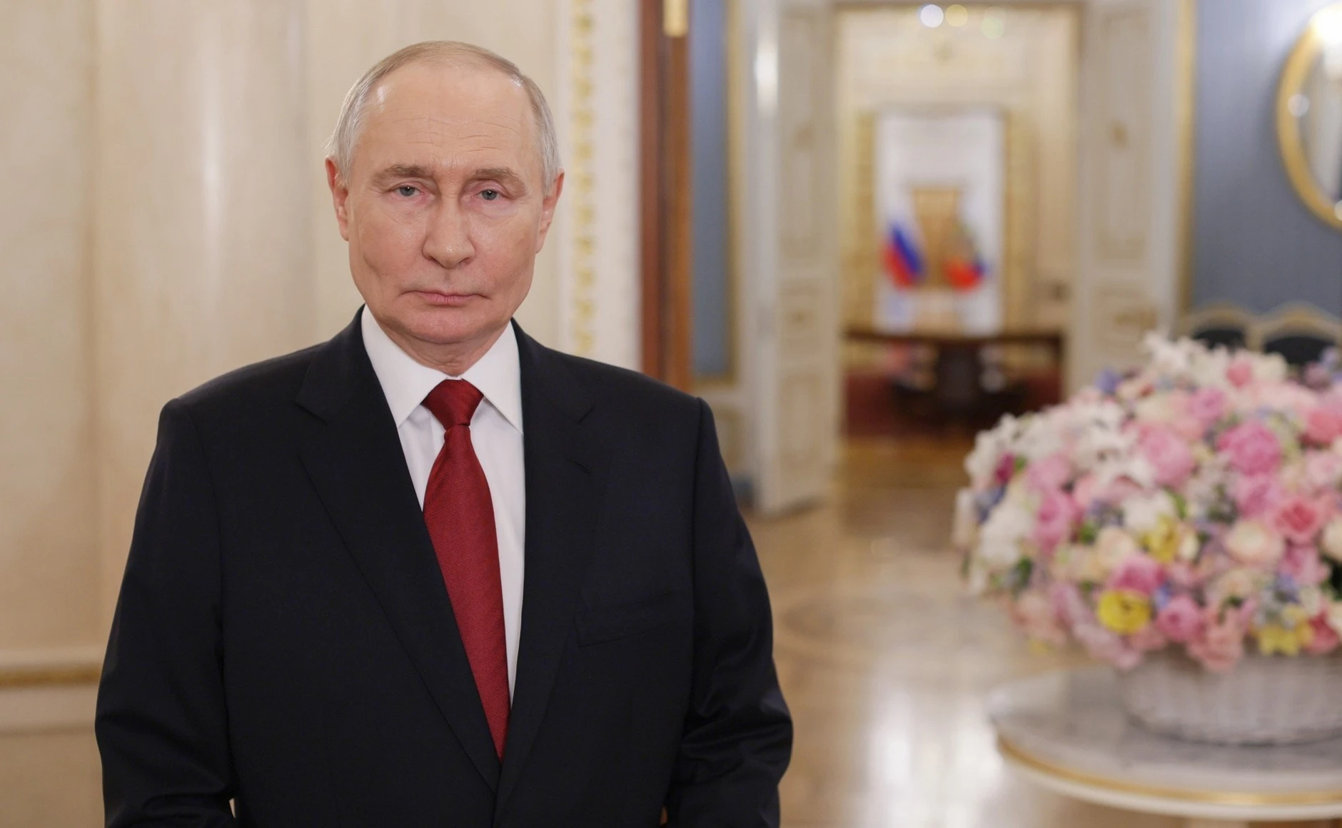 Tổng thống Nga Vladimir Putin trong thông điệp video nhân ngày kỷ niệm 8/3.