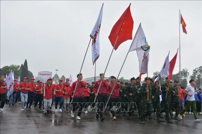 Nội dung chạy biểu dương lực lượng.