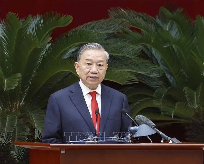 Tổng Bí thư, Chủ tịch nước Tô Lâm phát biểu chỉ đạo.
