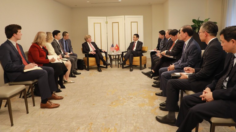 Quang cảnh buổi tiếp.