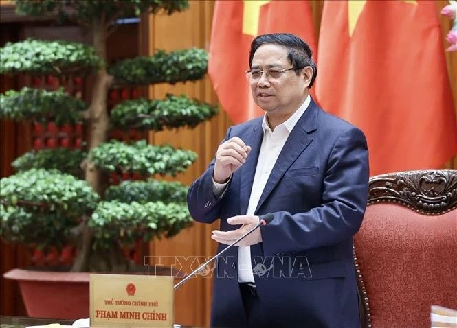 Thủ tướng Chính phủ Phạm Minh Chính khẳng định, dứt khoát không để thiếu năng lượng nói chung và xăng dầu nói riêng cho sản xuất, kinh doanh, tiêu dùng trong bất cứ tình hình nào. Ảnh: TTXVN