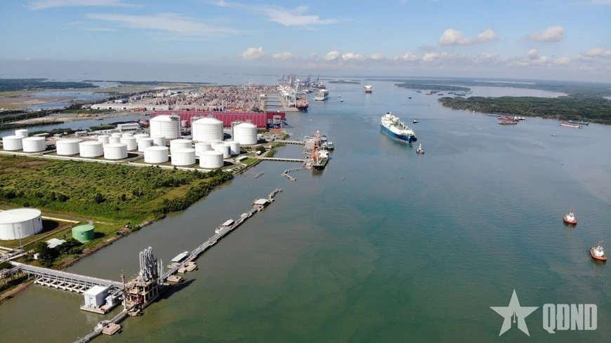 Kho cảng LNG Thị Vải phục vụ nhu cầu năng lượng xanh của đất nước.