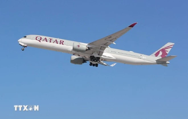 Máy bay của Hãng hàng không Qatar Airways.