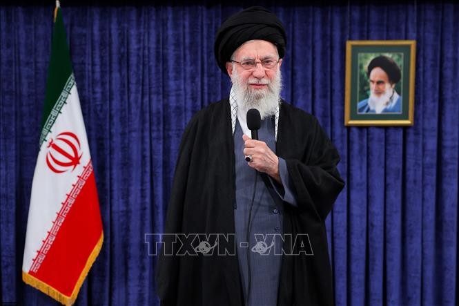 Lãnh tụ tối cao Iran Ali Khamenei tại Tehran ngày 9/2/2026.
