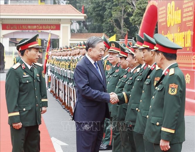 Tổng Bí thư Tô Lâm dự Lễ kỷ niệm 80 năm Ngày thành lập Binh chủng Công binh.