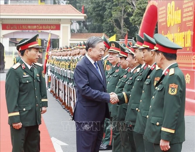 Tổng Bí thư Tô Lâm dự Lễ kỷ niệm 80 năm Ngày thành lập Binh chủng Công binh.