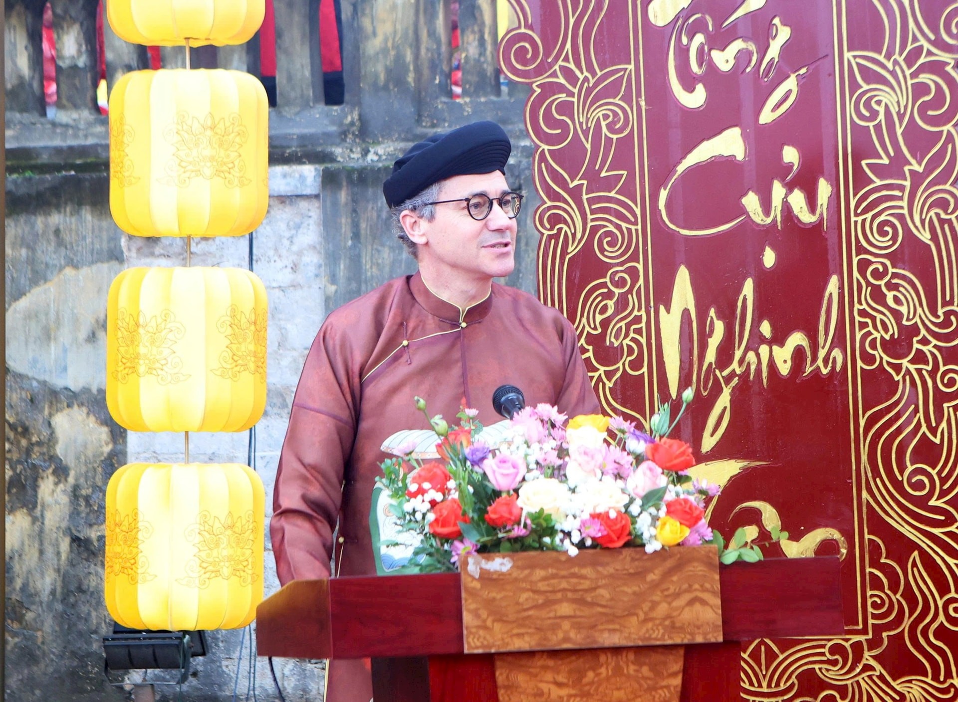 Trưởng đại diện UNESCO tại Việt Nam Jonathan Wallace Baker phát biểu.