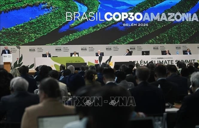 Quang cảnh Hội nghị COP30 tại Belem, Brazil ngày 10-11-2025.