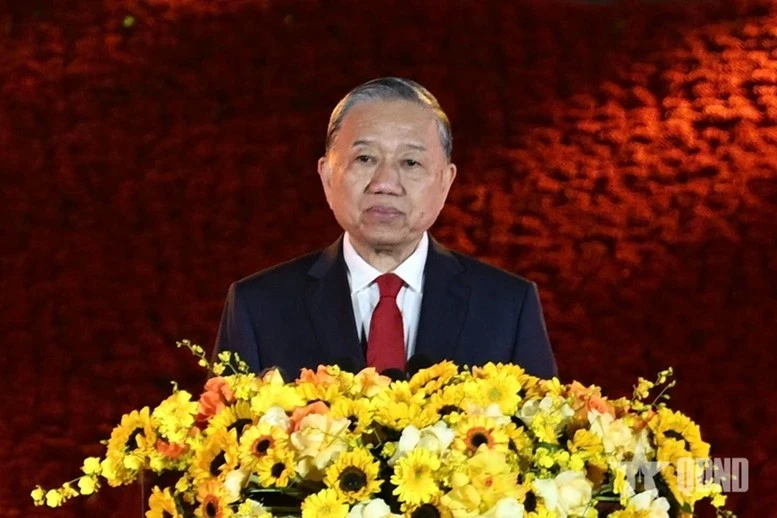 Tổng Bí thư Tô Lâm phát biểu tại chương trình.